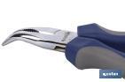 Alicates de punta curva con muelle | Fabricados en acero al cromo vanadio | Medidas del alicate: 200 mm - Cofan
