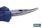 Bent nose pliers | Chrome-vanadium steel | Size: 200mm - Cofan