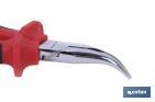 Bent nose pliers | Chrome-vanadium steel | Size: 200mm - Cofan