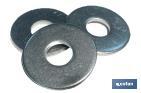 WIDE WING FLAT WASHER. STAINLESS STEEL A-2