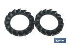 Elastic washers with external serrated teeth DIN-6798 Standard Blister - Cofan