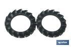 Elastic washers with external serrated teeth DIN-6798 Standard Blister - Cofan