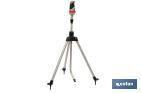 4-PATTERN GEAR DRIVE SPRINKLER WITH TELESCOPIC EXTENSIBLE TRIPOD