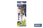 Aspersor sectorial 360º con piqueta | De metal | Para jardín y agricultura | Superficies grandes - Cofan
