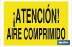 WARNING! COMPRESSED AIR