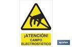 Warning! Electrostatic field - Cofan