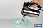 HAND MIXER | POWER: 350W | MANELI MODEL | SIZE: 16 X 18 X 8CM | MADE OF ABS & BRUSHED STAINLESS STEEL