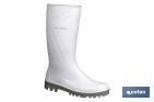 RAIN BOOT | HIGH SHAFT | PVC | WHITE | NON-SLIP SOLE AND ABRASION RESISTANT
