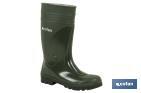 RAIN BOOT WITH STEEL TIP AND INSOLE (GREEN)