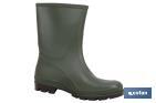 Rain Boot | Half-Cut Rain Boot | PVC | Green | Non-slip sole - Cofan