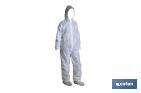 SAFETY COVERALL | WHITE | DISPOSABLE COVERALL | POLYPROPYLENE | AVAILABLE IN VARIOUS SIZES