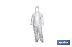 Disposable coveralls | Available in blue or white | Available in various sizes | New non-woven fabric - Cofan