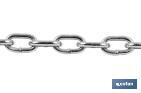 Zinc coated steel chain welded on steel DIN-766 - Cofan