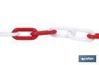 PLASTIC CHAIN - RED/WHITE