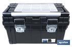 HEAVY DUTY TOOL BOX | DEEP BOTTOM COMPARTMENT WITH HIGH STORAGE CAPACITY | BLACK