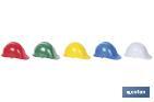 Casco de obra| Con regulador | Fabricado en ABS y polipropileno - Cofan