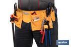 Super tool belt | Cowhide leather | It has 11 pockets - Cofan