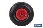 Wheel for hand trucks and sack trucks | With no bearing | Manufactured with pneumatic ABS tyre - Cofan