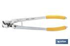 TENAZAS CORTACABLES DE ALUMINIO Y COBRE | PARA GROSORES DESDE 3 HASTA 22 MM | LONGITUD 220 MM