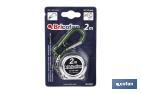 Metal tape measure | Includes a carabiner for better fastening | Tap measure of 2 metres - Cofan