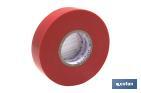INSULATING TAPE 180 MICRONS | RED | RESISTANT TO VOLTAGE, HEAT AND DIFFERENT ACIDS AND ALKALINE MATERIALS