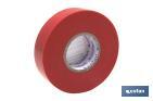 CINTA AISLANTE 180 MICRAS | COLOR ROJO | RESISTENTE AL VOLTAJE, AL CALOR Y A DIFERENTES ÁCIDOS Y ALCALINOS