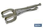 Locking pliers with jaws | Suitable for sheet metal plate | Length: from 8" to 11" - Cofan