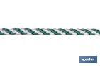 Cuerda Trenzada Helicoidal Blanco/Verde (100% polipropileno) - Cofan