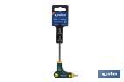 Destornillador Torx | Con mango en "T" doble punta | Modelo punta Torx desde T-10 hasta T-40 - Cofan