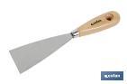 Filling knife with wooden handle | Available in various sizes | Stainless steel blade | Very practical tool - Cofan