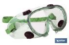 SAFETY GOGGLES, "DOUBLE PROTECTION", ANTI-FOG LENS