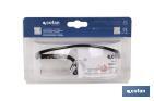 "Standard"-Schutzbrille. Weiss und transparent. UNE-EN 166F. - Cofan