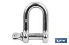 Galvanized straight shackle - Cofan