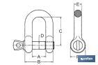 Forcella a vite dritta INOX A-2 - Cofan