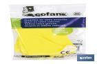 Latex gloves with cotton flocked lining | Optimal grip and holding | Protect and care for your skin | Ideal for cleaning tasks - Cofan