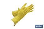 Yellow latex gloves for cleaning - Cofan