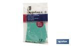 Green nitrile gloves | Cotton flocked lining | Elastic and tough gloves | Comfortable and safe - Cofan