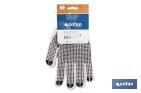 Cotton knitted gloves with PVC dot coating on the palm | Extra adhesion | Comfortable and tough gloves - Cofan