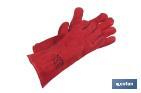 Red welding gloves - Cofan