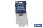 Grey cow leather gloves - Cofan