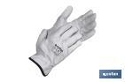 GREY COW LEATHER GLOVES