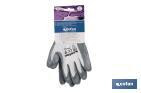 Gants 100 % en polyester | Imprégnés pour une plus grande sécurité | Flexibles | Protection et confort | Sans coutures - Cofan