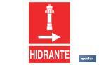 Hidrante Derecha Pictograma + Texto Luminiscente - Cofan