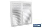 Ventilation grille with mosquito net | White aluminium | Available in various sizes - Cofan