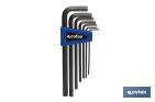 Set of hex keys | Long arm | 7 pieces | Content: 2.5 - 3 - 4 - 5 - 7 - 8 - 10 - Cofan