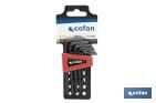 Set of hex keys | 10 pieces | Content: 1.5 - 2 - 2.5 - 3 - 4 - 5 - 5.5 - 7 - 8 - 10 - Cofan