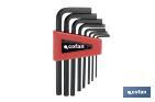 Set of hex keys | 10 pieces | Content: 1.5 - 2 - 2.5 - 3 - 4 - 5 - 5.5 - 7 - 8 - 10 - Cofan