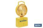 Barricade warning light for signalling construction sites | Darkness sensor included | Yellow - Cofan