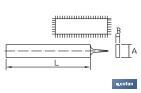 Flat parallel | Metal handle | Length: 200mm; Grit: 16 | Wide: 25mm; Thickness: 5mm | Second cut model - Cofan