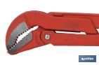 Llave sueca para fontanería forjada 45° | Herramientas de fontanería  | Medidas de apertura desde 1/2' hasta 2' de exterior. - Cofan